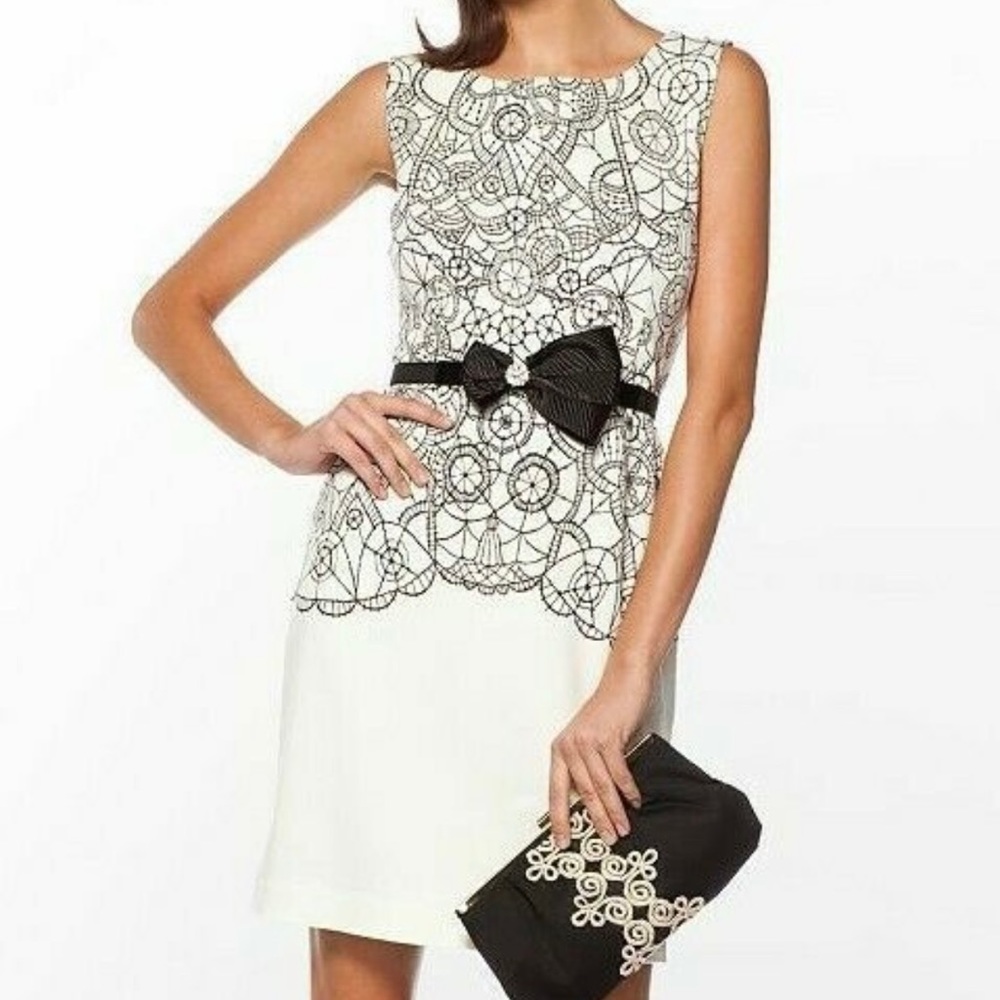 Lilly Pulitzer Julianna Cameo Lace You There Belted Ponte Dress